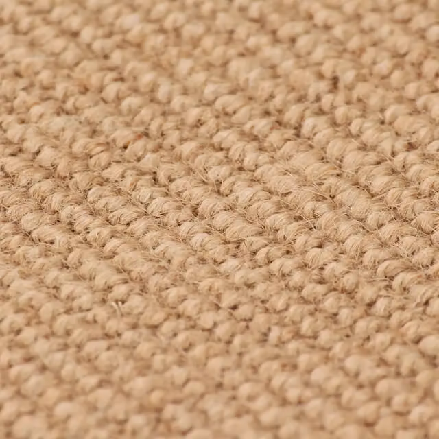 Tappeto per soggiorno in iuta intrecciata beige con base antiscivolo DESIGN IN L: 230 cm, P: 160 cm