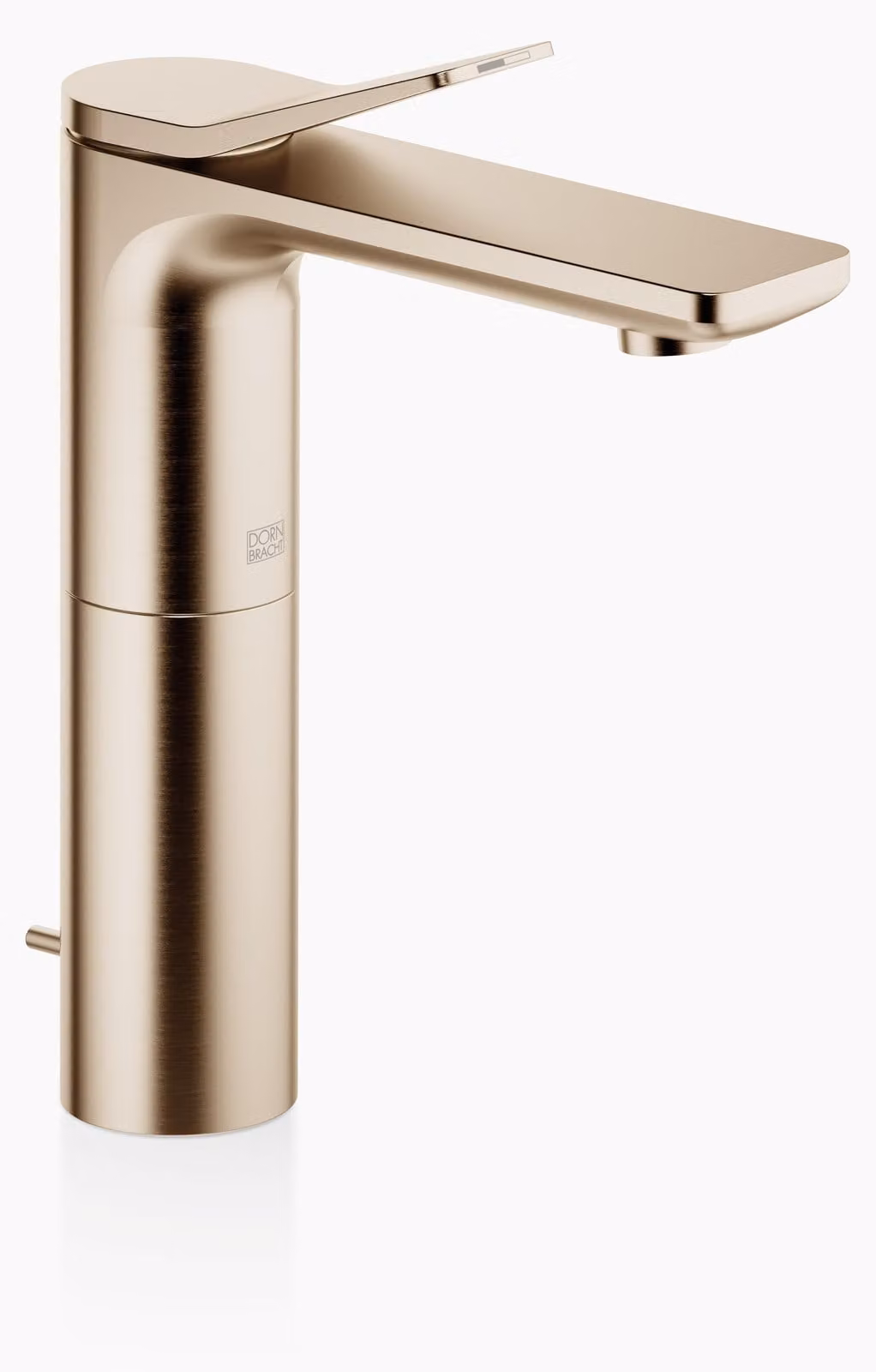 Dornbracht LISSÉ Mitigeur monocommandé pour lavabo avec pied surélevé, avec garniture d'écoulement, saillie 130mm, 33506845-27, 33506845-27