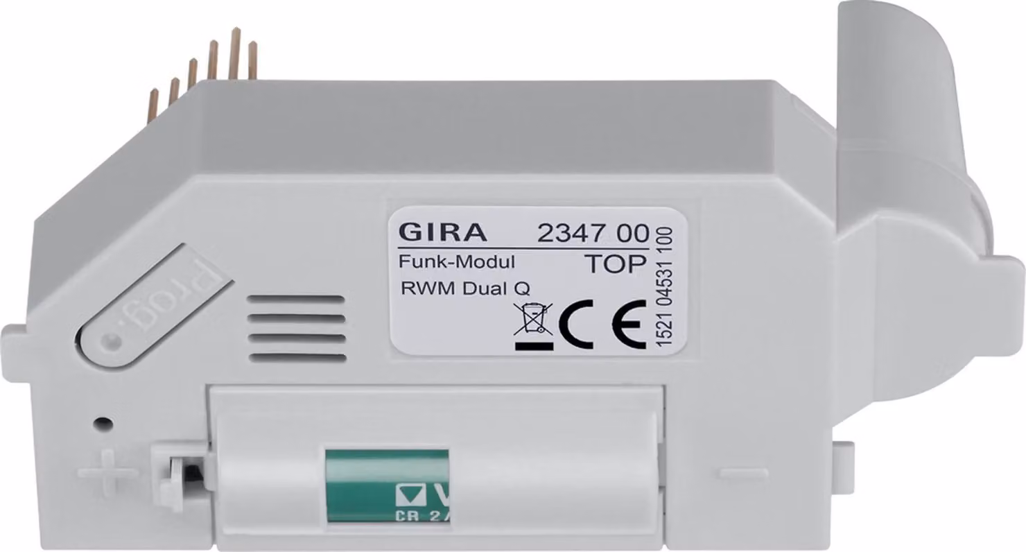 Modulo radio Gira per rilevatore di fumo Dual Q con batteria inclusa, 1 pz.