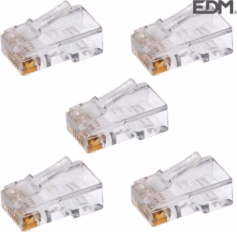 Spina Edm Rj11 5 unità Trasparente Trasparente Taglia unica