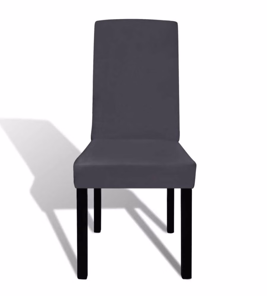Set 4 pz Fodera elastica per sedie antracite
