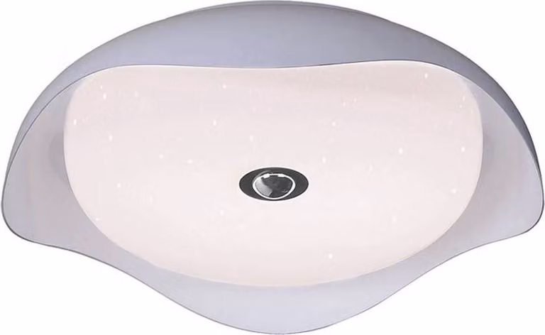 Plafoniera Rosie LED in metallo e plastica bianca Ø42cm