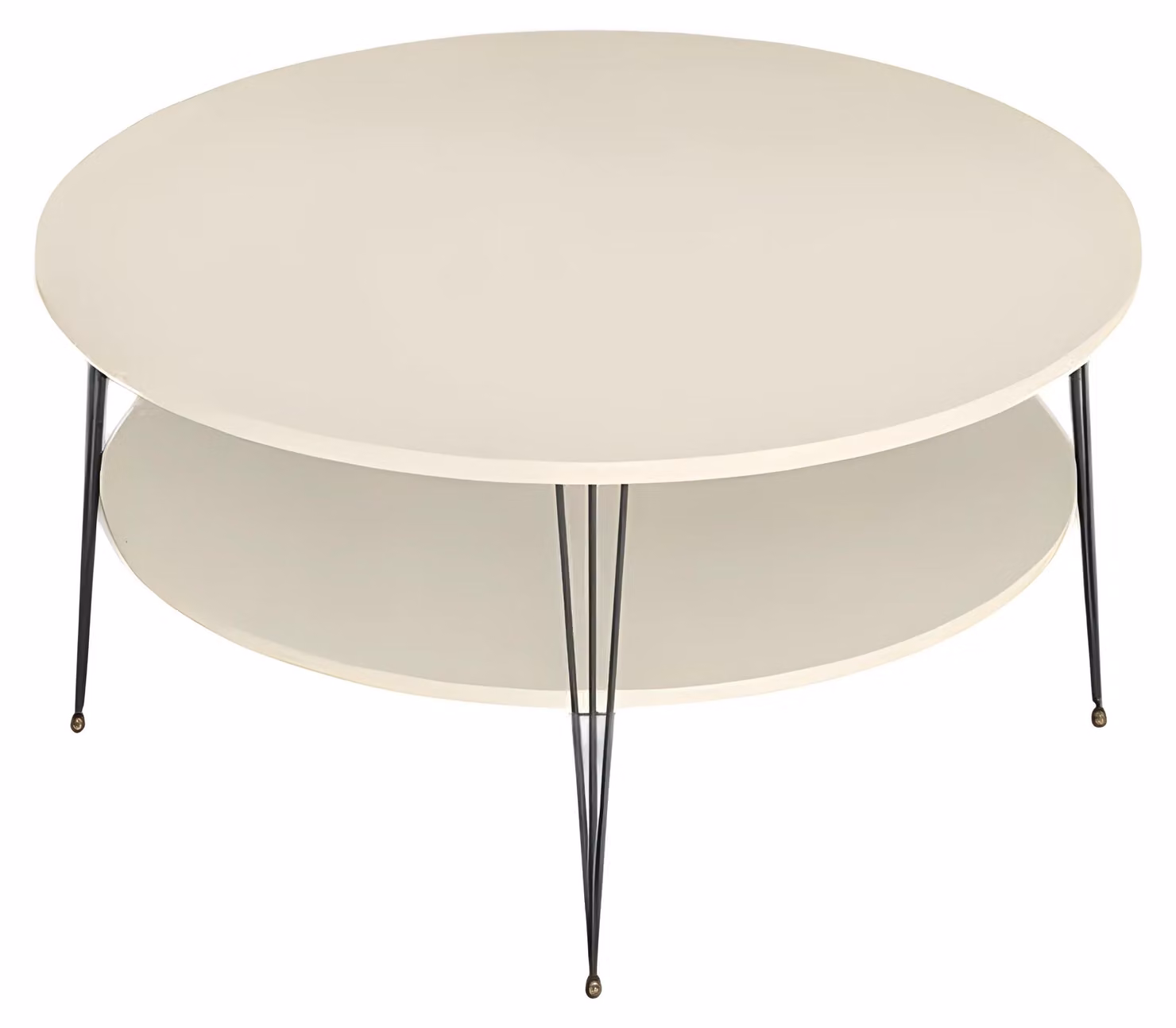 Eleganter Beigefarbener Couchtisch aus Holz mit modernem Design