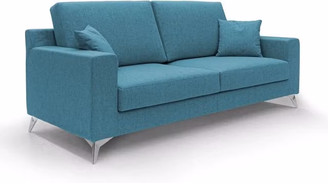 Divano Michael Divani.Store in tessuto impermeabile antimacchia azzurro L: 206 cm – 1