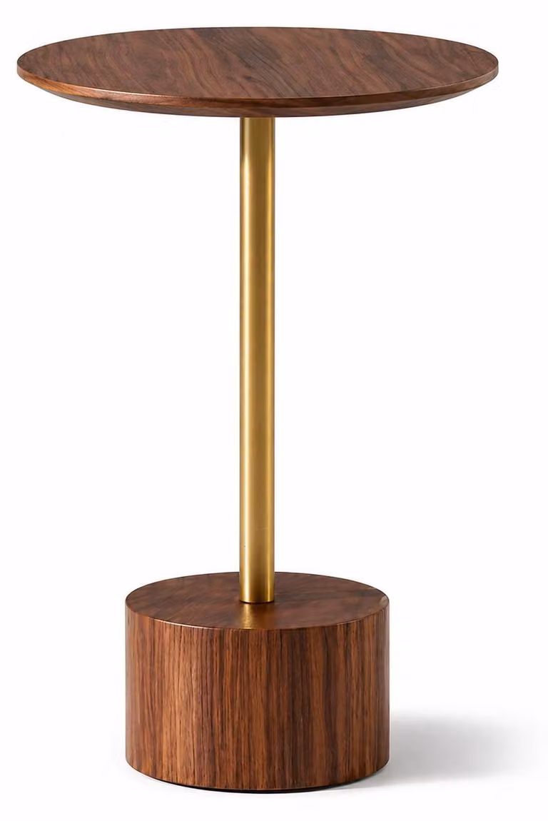 Tavolino ausiliario, stile moderno, colore marrone, nuovo, comodo, pratico, ideale per il soggiorno