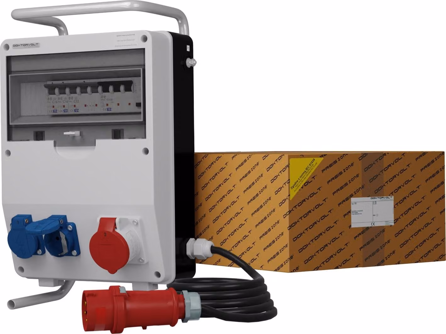 Distributore di potenza TD-S/FI 1x16A 2x230V SKHU cavo Doktorvolt® 0120