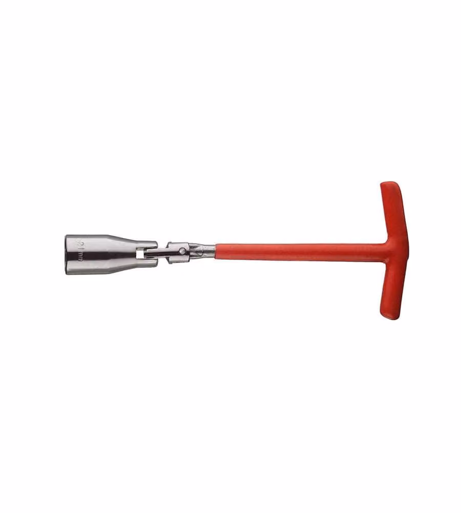 Chiave per Candele 21 mm con Snodo Cardanico - Chiave Smontacandela Manico a T