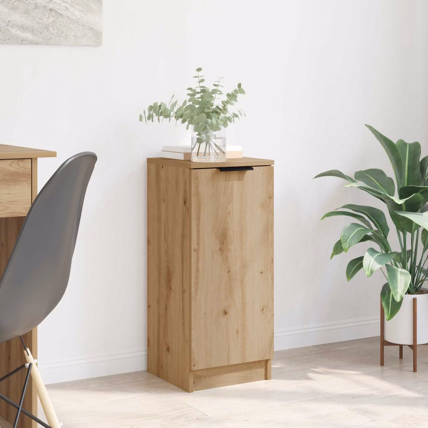 Credenza moderna vidaXL in legno color marrone, L/P/H: 30 x 30 x 70 cm