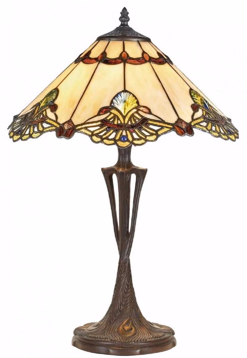 Casa Padrino lampada da tavolo Tiffany multicolore Ø 40 x H. 60 cm - qualità lusso
