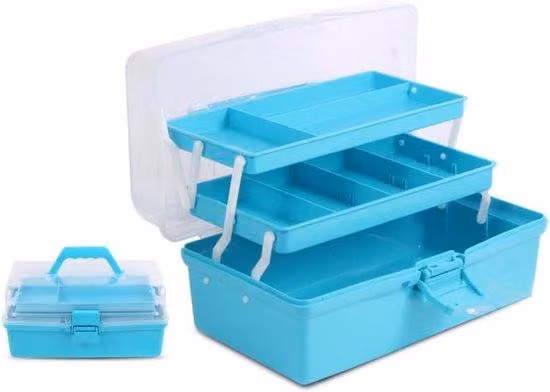 Cassetta degli attrezzi vuota, 30 cm, blu