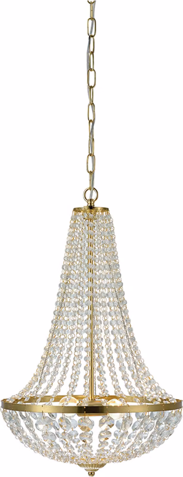 GRÄNSÖ lampada a sospensione in cristallo ottone 2 lampade