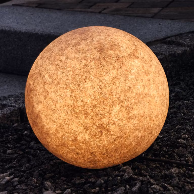 Heitronic Deco-sfera luminosa Mundan, 30 cm, terracotta Mundan, Terracotta, Plastica, Moderno