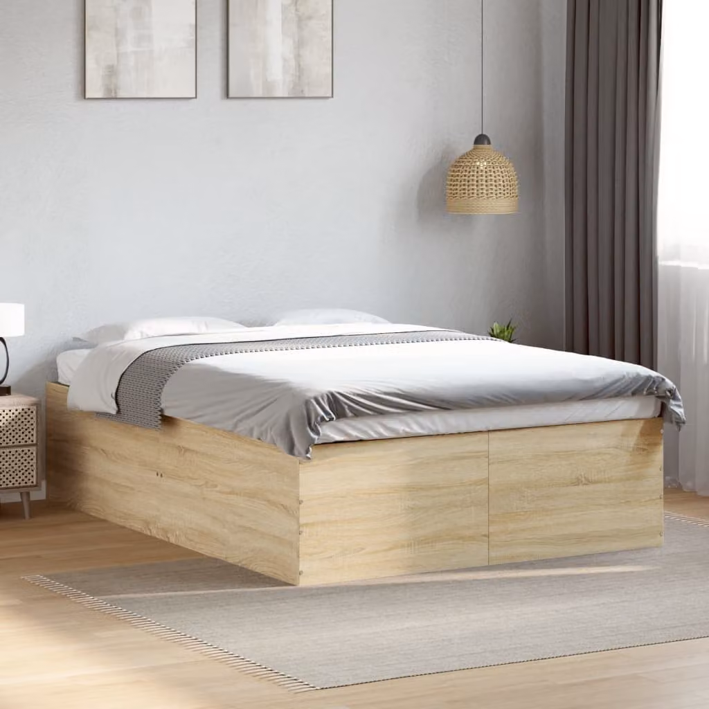 Giroletto vidaXL in legno multistrato color rovere sonoma L: 138 cm, P: 193 cm