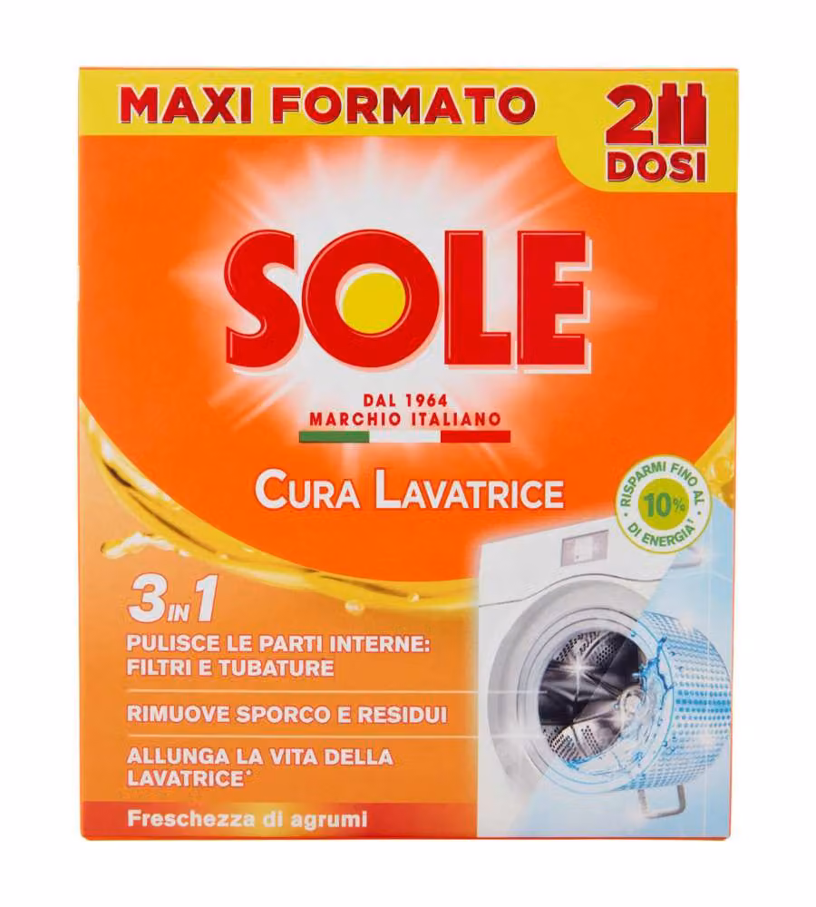 Sole Cura Lavatrice Freschezza Agrumi 250 ml x 2 - Detergente Profumato