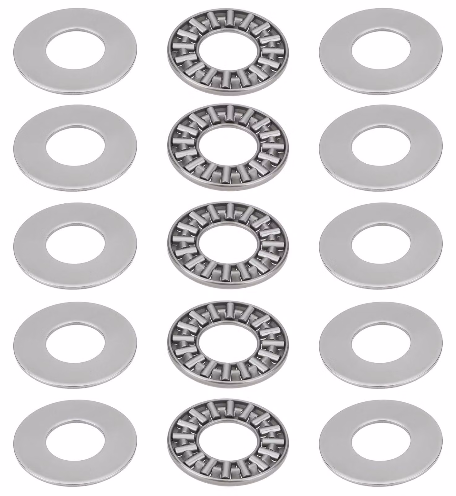 10 Set di cuscinetti assiali a rulli 12x26x4mm