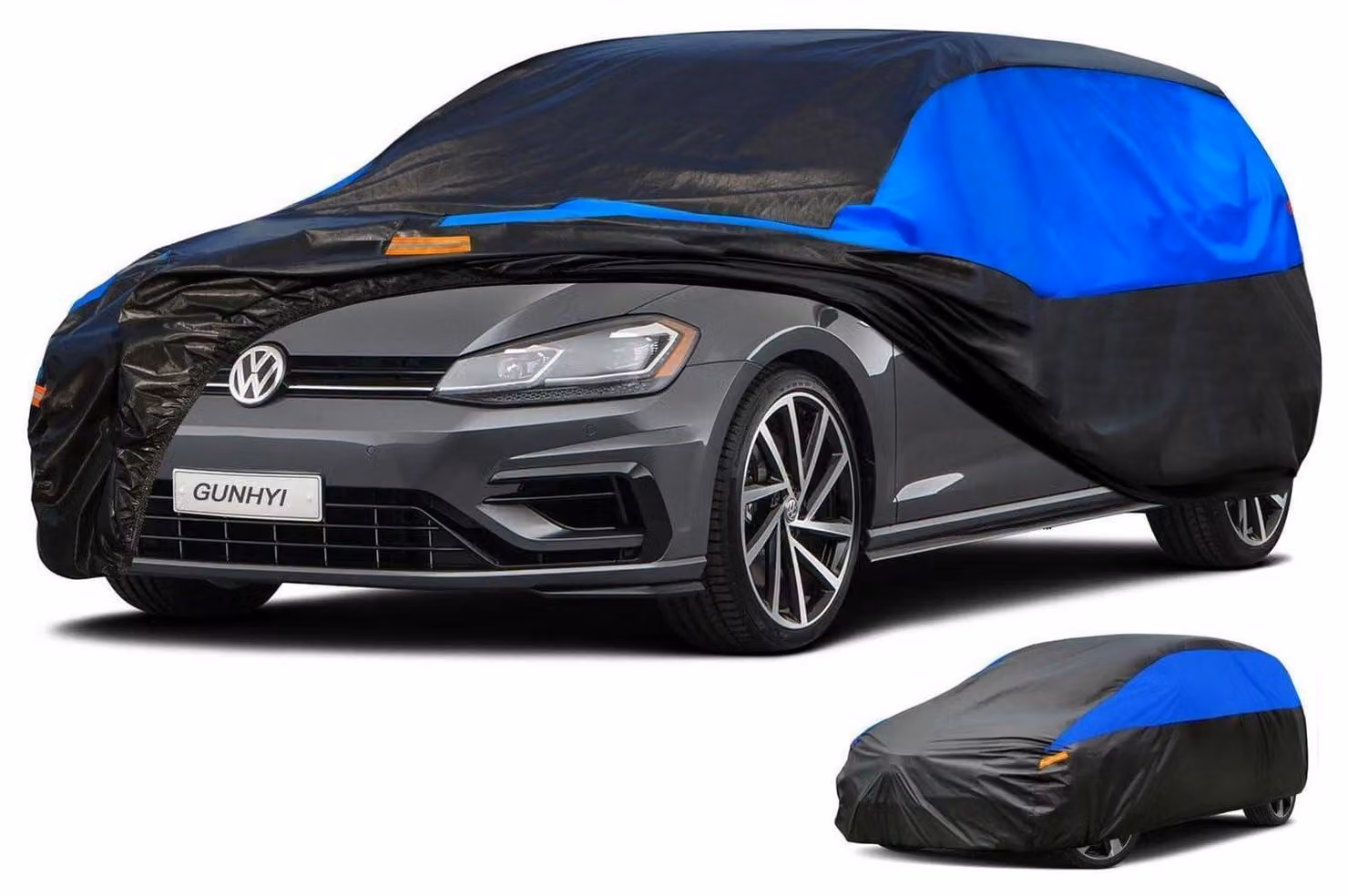 Copertura impermeabile e traspirante per auto, adatta a vetture con portellone posteriore inclinato, dimensioni 415-450 cm