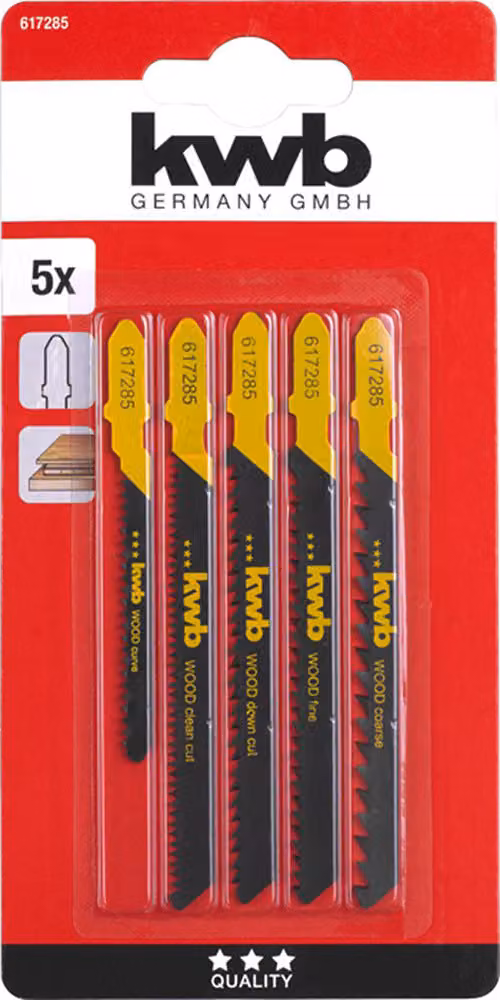 Set di lame per seghetto alternativo 5 pz. KWB