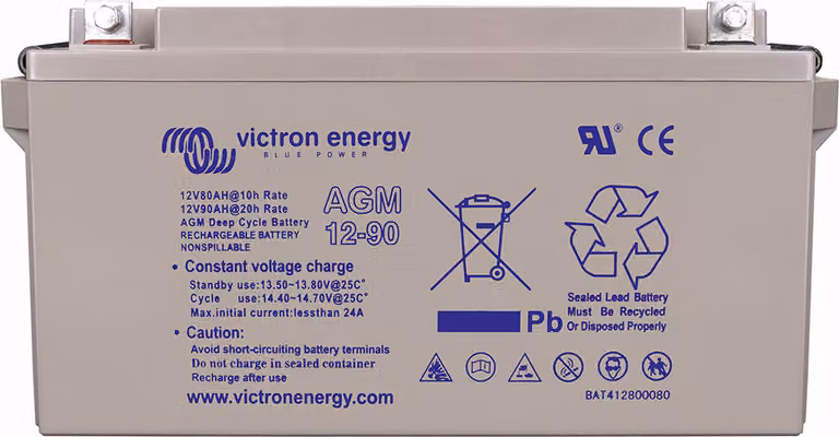 12V/90Ah AGM a ciclo profondo.
