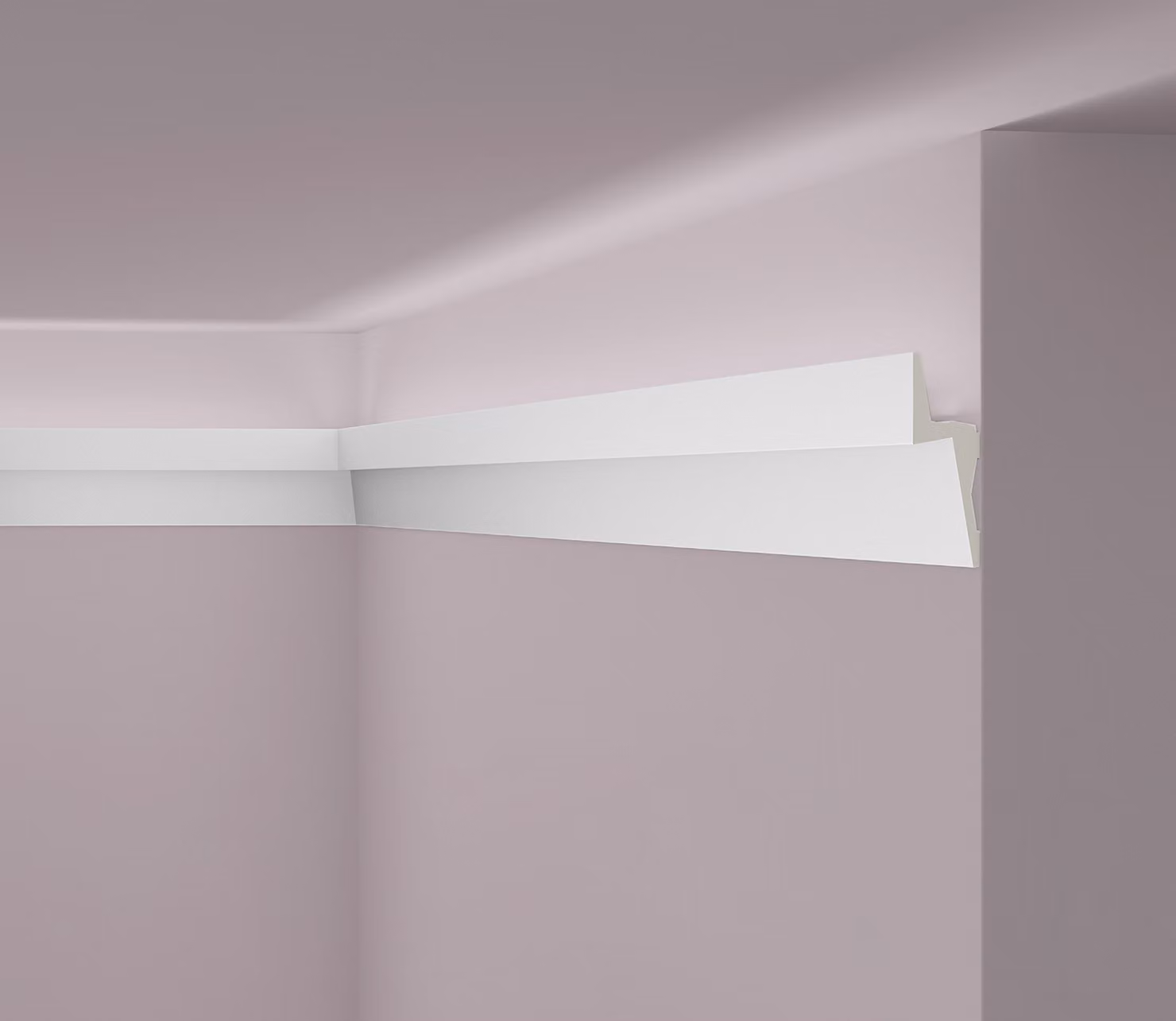 Modanatura del soffitto NMC IL8 ARSTYL Noel Marquet Modanatura decorativa Illuminazione indiretta moderna colore bianco 2 m