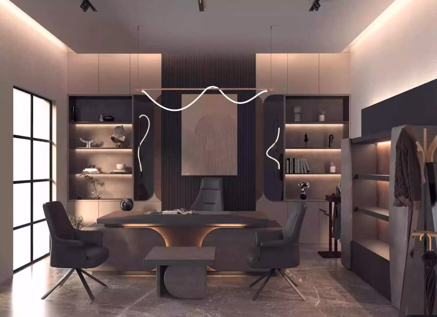 Couchtisch Beistelltisch Büro Arbeitszimmer Design Couchtisch Grau Holz