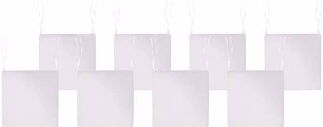 Set di 8 cuscini per sedie da giardino in tessuto di poliestere bianco sporco resistente ai raggi UV
