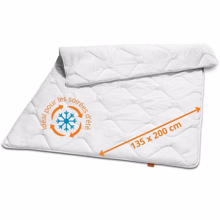 piumino estivo ultraleggero, 135 x 200 cm, traspirante e ideale per le notti calde, adatto a chi soffre di allergie, sleepling