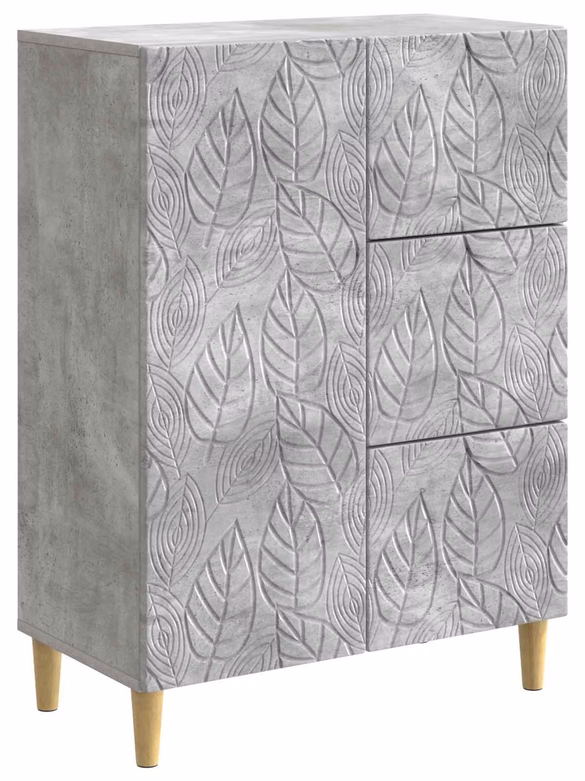 Credenza Grigio Cemento 66 x 34,5 x 90 cm Legno ingegnerizzato