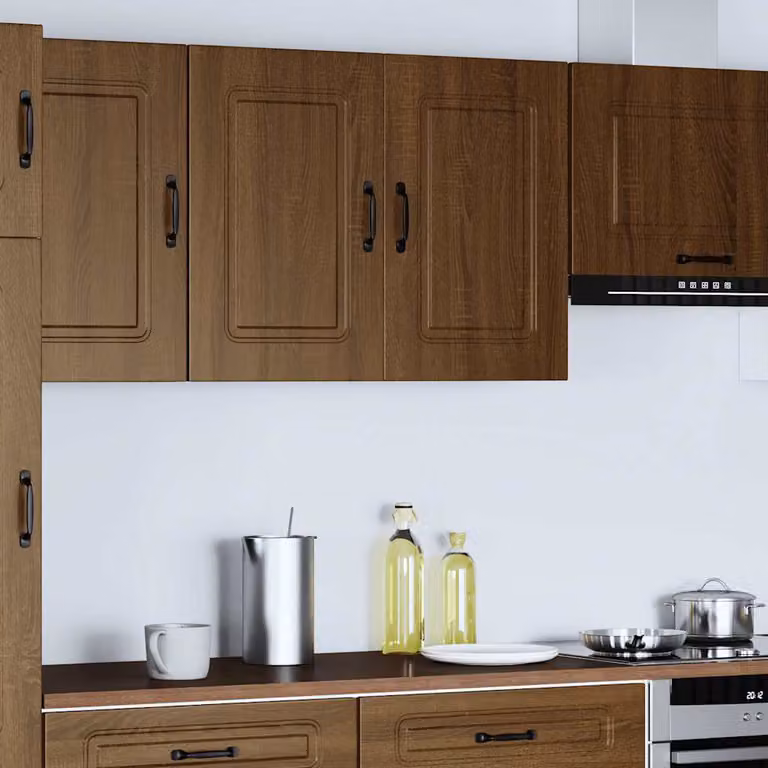 vidaXL Pensile da Cucina Kalmar Rovere Marrone in Legno Multistrato