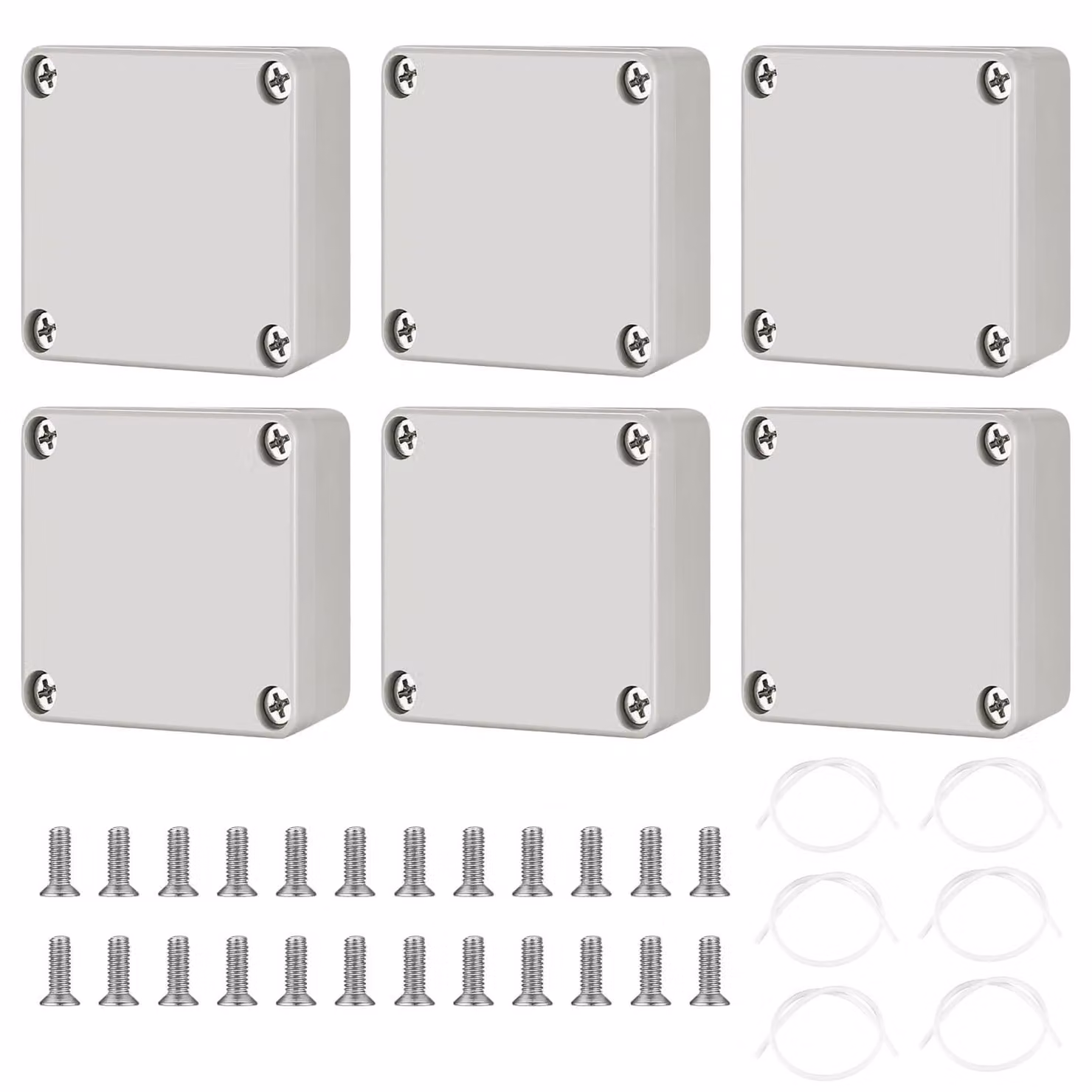 Scatola di connessione per elettronica, impermeabile IP65, dimensioni 63 x 58 x 35 mm