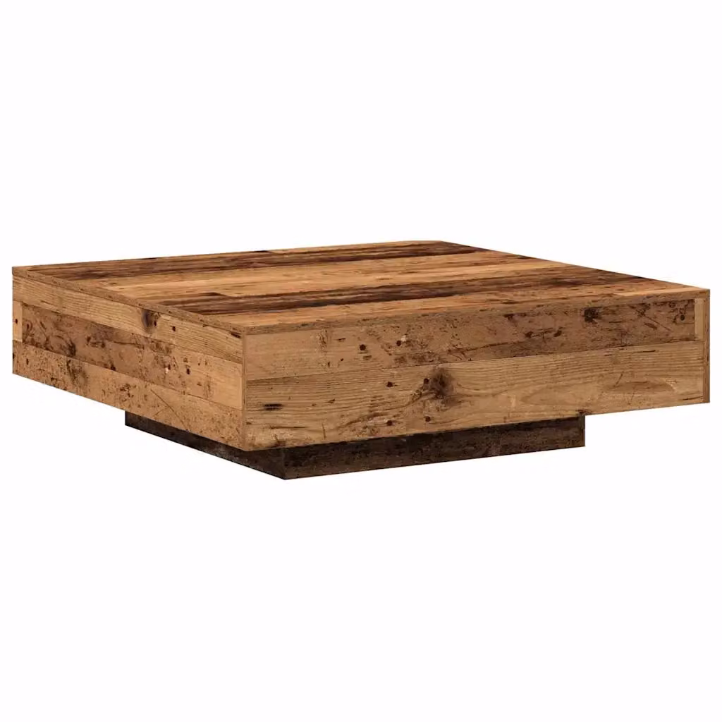 Tavolino da salotto moderno vidaXL in legno marrone L/P/H: 100 x 100 x 31 cm – 2