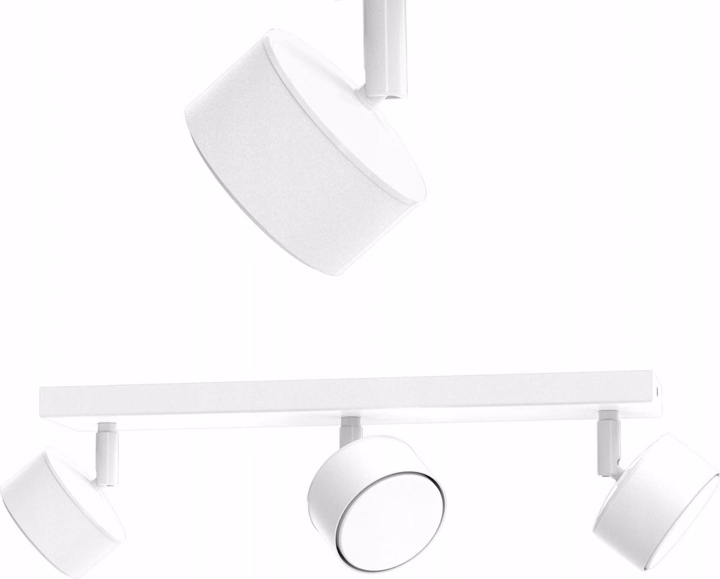Lampada Da Soffitto A Led Bianca Con Faretto Gx53 - Lampada Moderna In Stile Polacco A 3 Punti