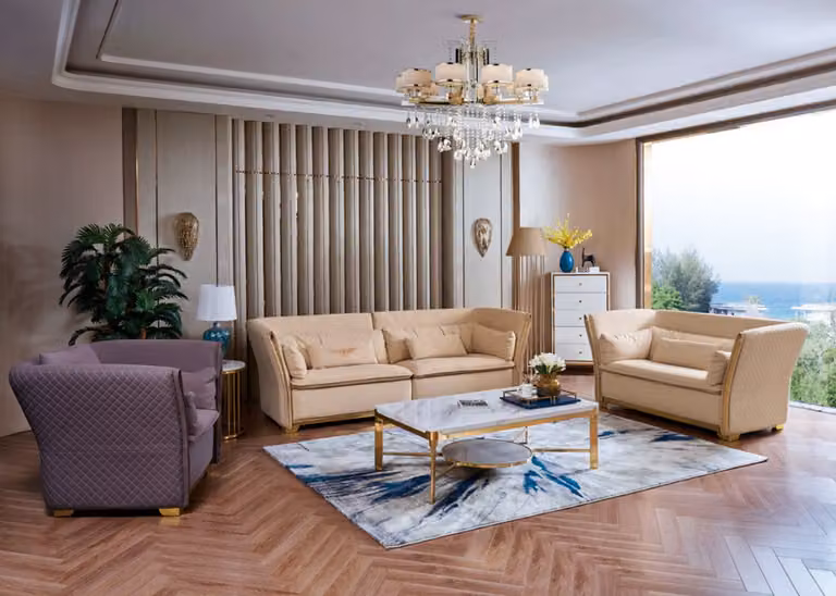 Sofagarnitur 3+2+1 Sitzer Set Design Sofas Polster Couchen Leder Relax Moderne