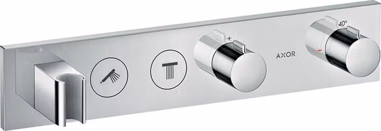 hansgrohe AXOR ShowerSolutions module de thermostat Select 460/90, encastré, 2 consommateurs, kit complet, 18355000, 18355000