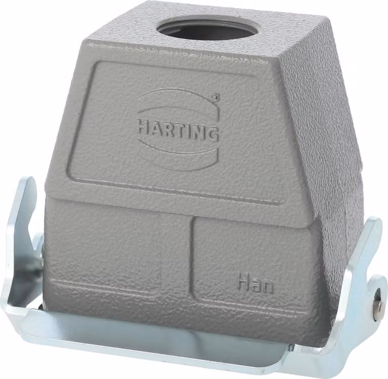 HARTING Han 10B Alloggiamento connettore alto, 1xM32 uscita cavo diritta, con 1 staffa longitudinale Vite M32 Area di serraggio