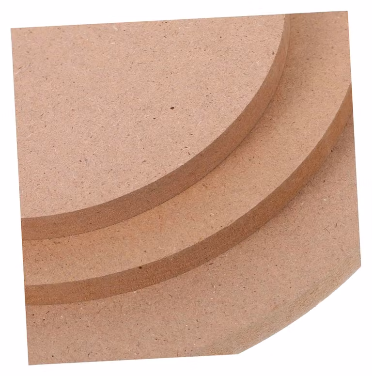Set di tre piastre di essiccazione in Vetroceramica, con base in legno, per la lavorazione della Vetroceramica