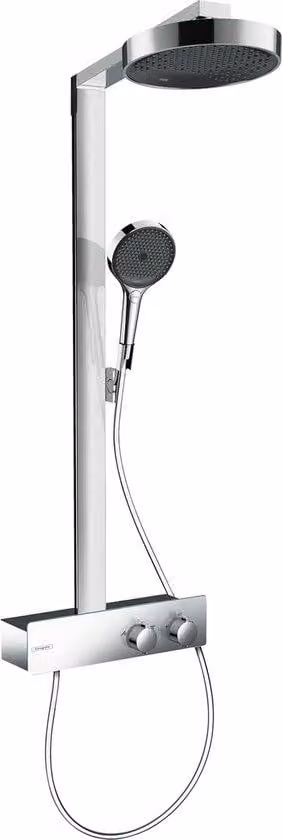Sistema di rubinetteria per doccia ad alta efficienza energetica con termostato e soffione a pioggia (Ø 250 mm) - Doccetta e rubinetto doccia inclusi