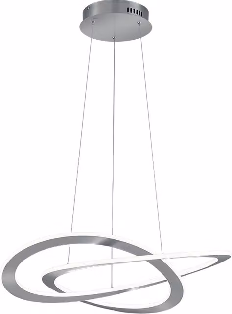 Lampada Sospensione Led Dimmer 52W Acciaio Satinato 53 cm Oakland GD Trio