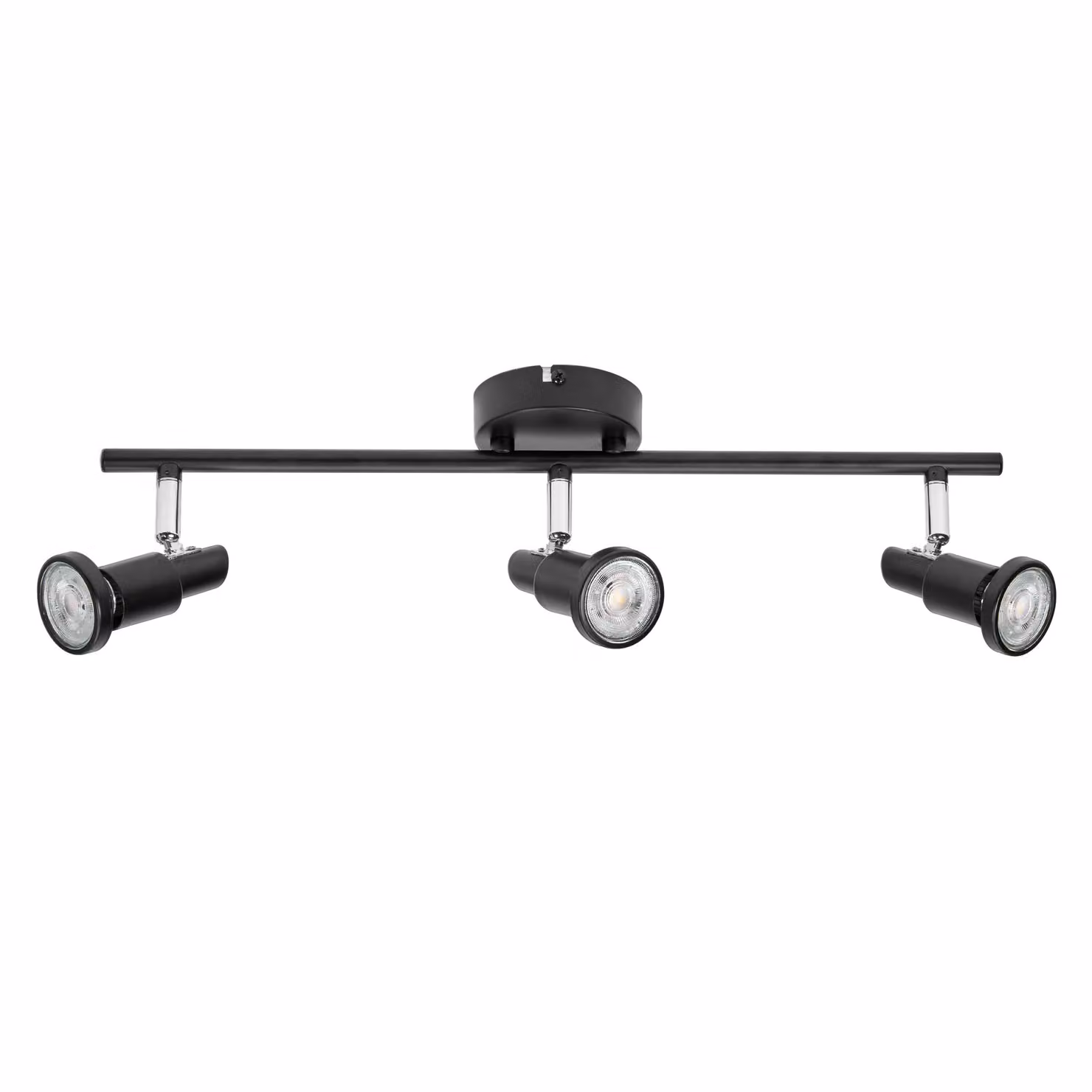 LEDVANCE LED SPOT GU10 3 x 3,4W, 690lm, nero, temperatura di colore 2.700K, colore della luce bianco caldo, design senza tempo, lampada LED sostituibile, ideale per interni, CRI 90, teste regolabili