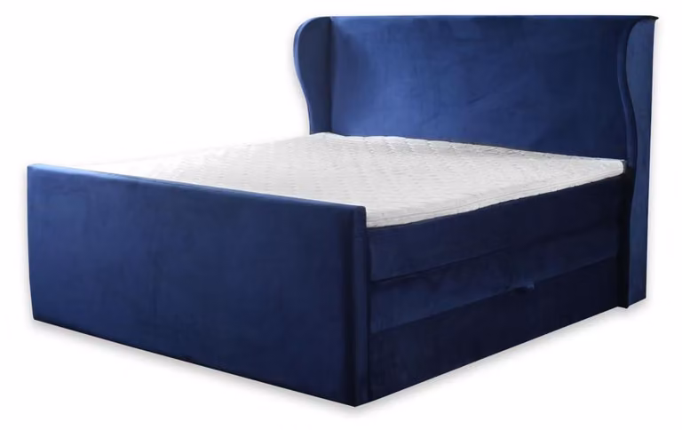 Bett Doppelbett Schlafzimmer Samt Polster Betten Design Möbel Polsterung