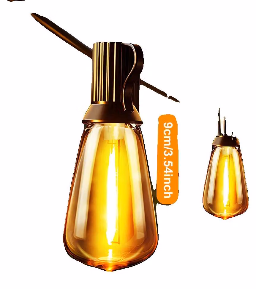 Catena luminosa a LED solare, con 8 modalità di illuminazione, telecomando, lunghezza 17,25 metri, 45 lampadine