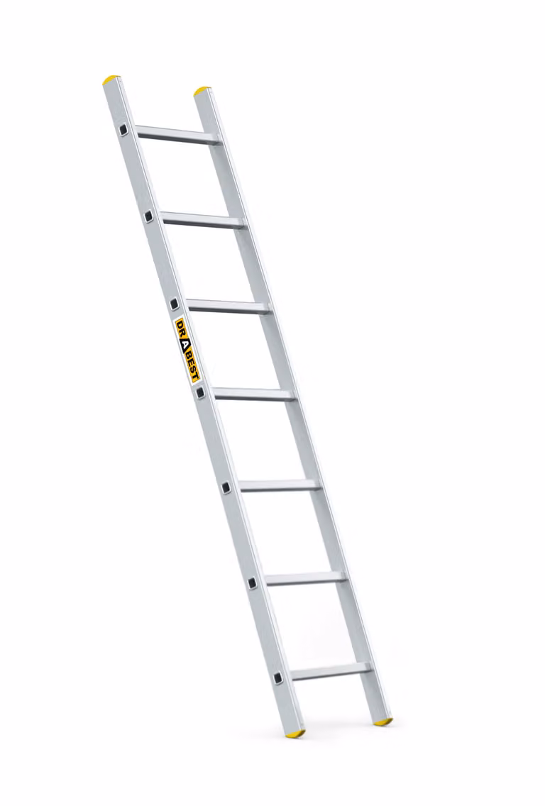 Drabest | Scala Pro Alluminio - 7 Gradini - 150 kg - Antiscivolo - Robusta e Sicura