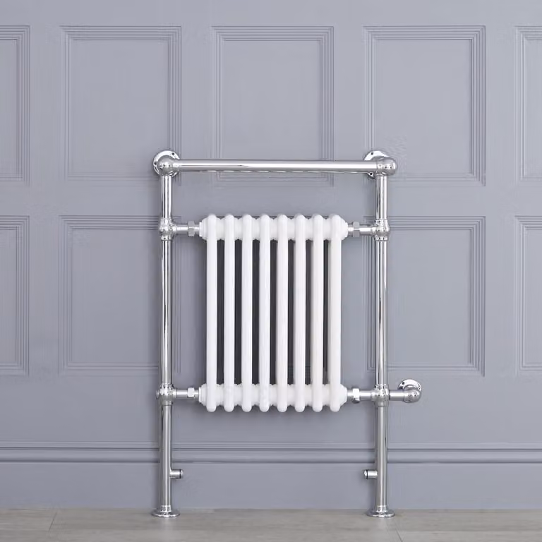 Scaldasalviette Elettrico Tradizionale Bianco 800W 930x620mm - Calore Rapido - Design Classico - Elizabeth