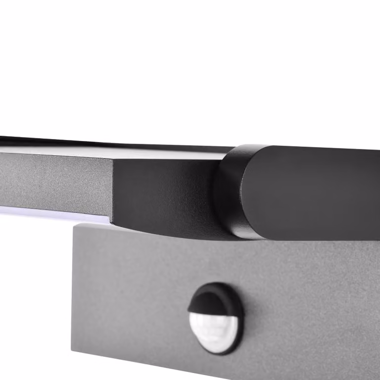 CMD Applique a LED 9081, sensore, antracite, 21 cm, CCT, IP54 9081, Nero, Alluminio, Moderno