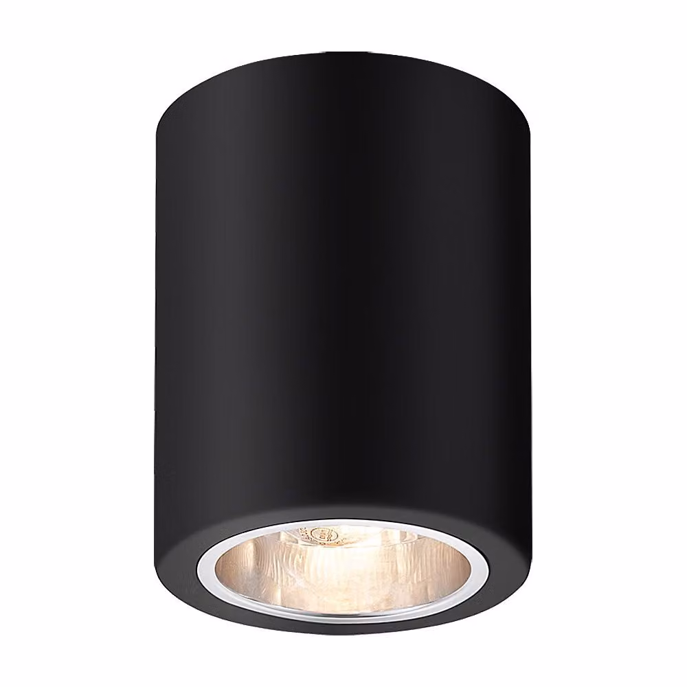 Spot da soffitto a superficie nero opaco E27 1x25W Kobald 2055 Rabalux