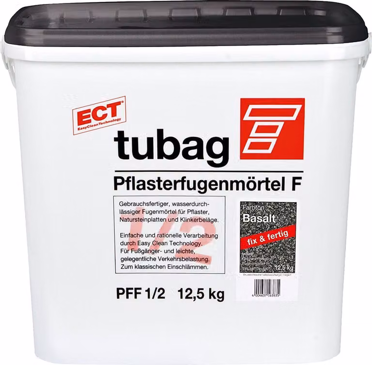 tubag Pflasterfugenmörtel PFF Basalt 12,5kg Eimer