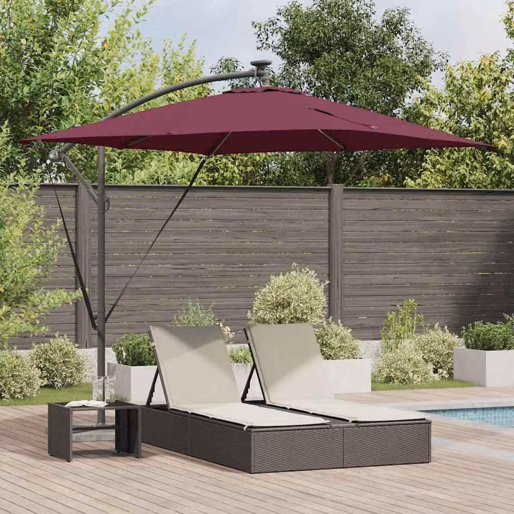Maison Exclusive - Ombrellone Bordeaux, 249 x 249 x 250 cm
