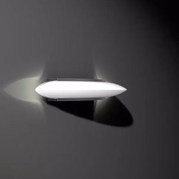 RZB Ring of Fire, 22 W, 1950 lm, 830, alluminio, applique on/off, L 210 P 597 A 83, 85°/39°/57°/57°, vetro opalino 311673.004