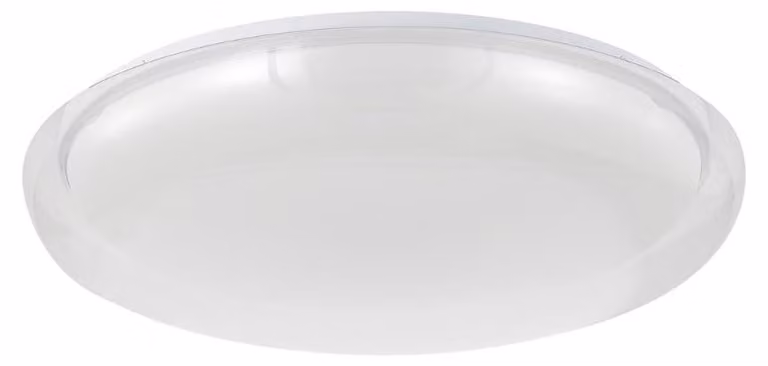 Plafoniera LED rotonda TREGO bianca 25W a luce regolabile (calda / fredda / neutra) 2202 lm in acrilico, dimensioni: 9x40x40 cm, IP20, Light Prestige