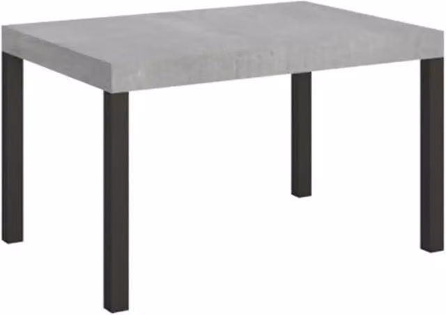 Tavolo allungabile 140/244x90 cm Everyday colore cemento gambe antracite
