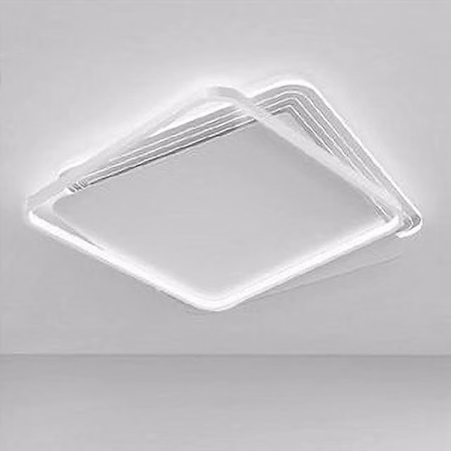 Plafoniera LED Trade Shop Quadrata Bianca 35W Luce Fredda Moderna per Soffitto